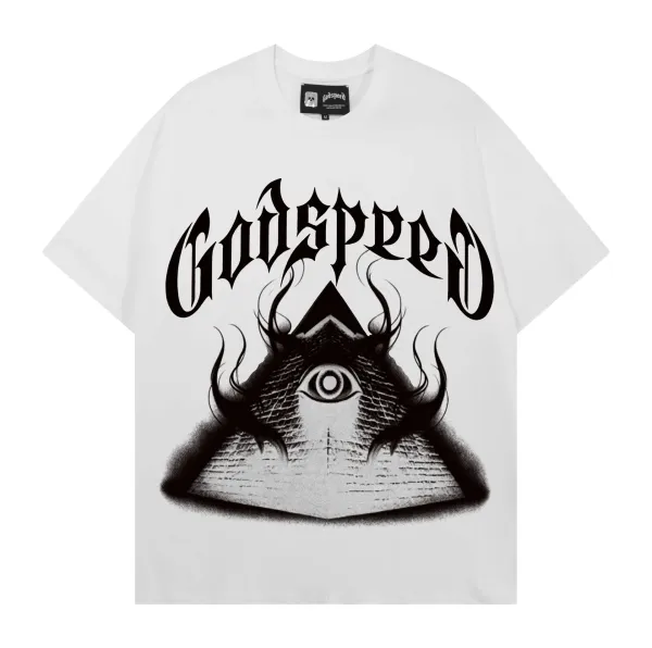 Godspeed Liquid Chrome Logo Black T-Shirt - 14
