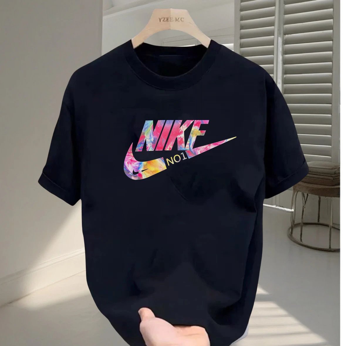 Nike NO.1 Swoosh Graphic T-Shirt Black - 7