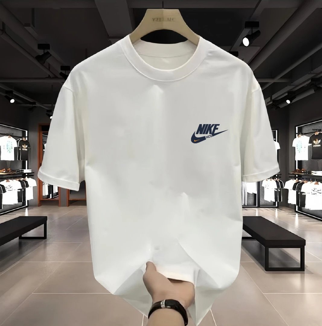 Nike Swoosh Logo Graphic T-Shirt Navy - 10