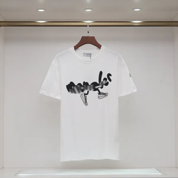 Moncler Graphic Print T-Shirt Blue - 14