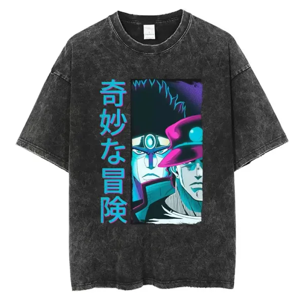 Design JoJo's Bizarre Adventure Acid Wash T-Shirt - 1