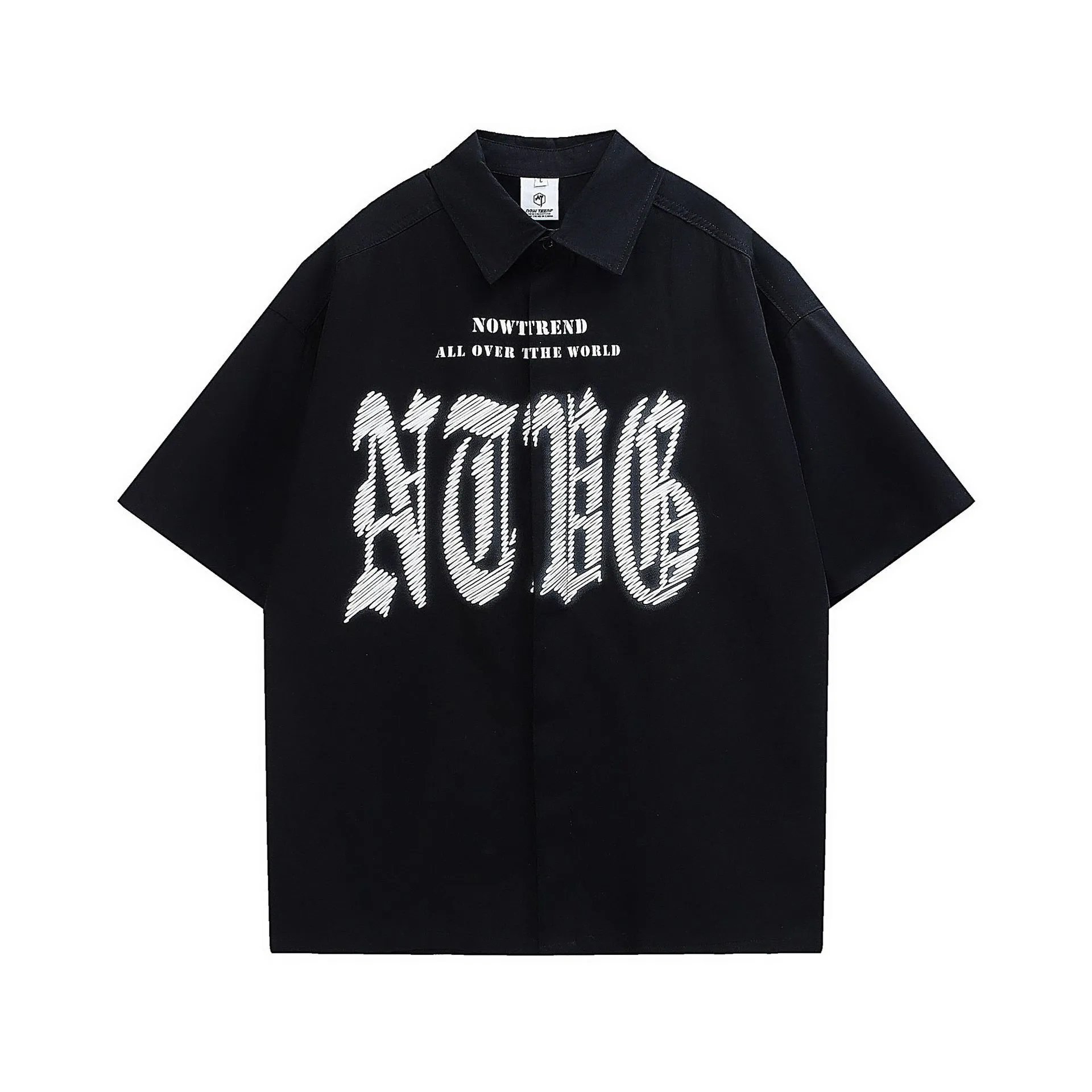 Design NTHV Library Black Oversized Short-Sleeve Shirt - 21
