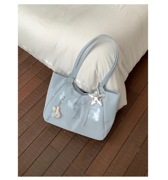 Design Polka Dot Tote Bag White - 38