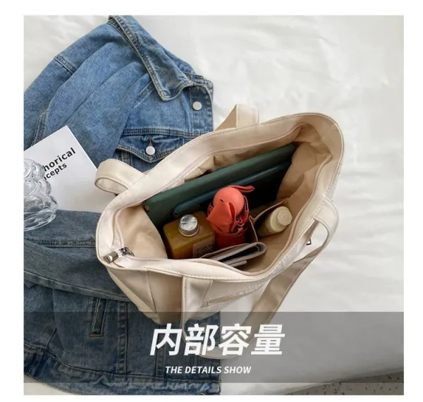 Design Good Luck! Tote Bag Beige Handbag Tote Bag - 10