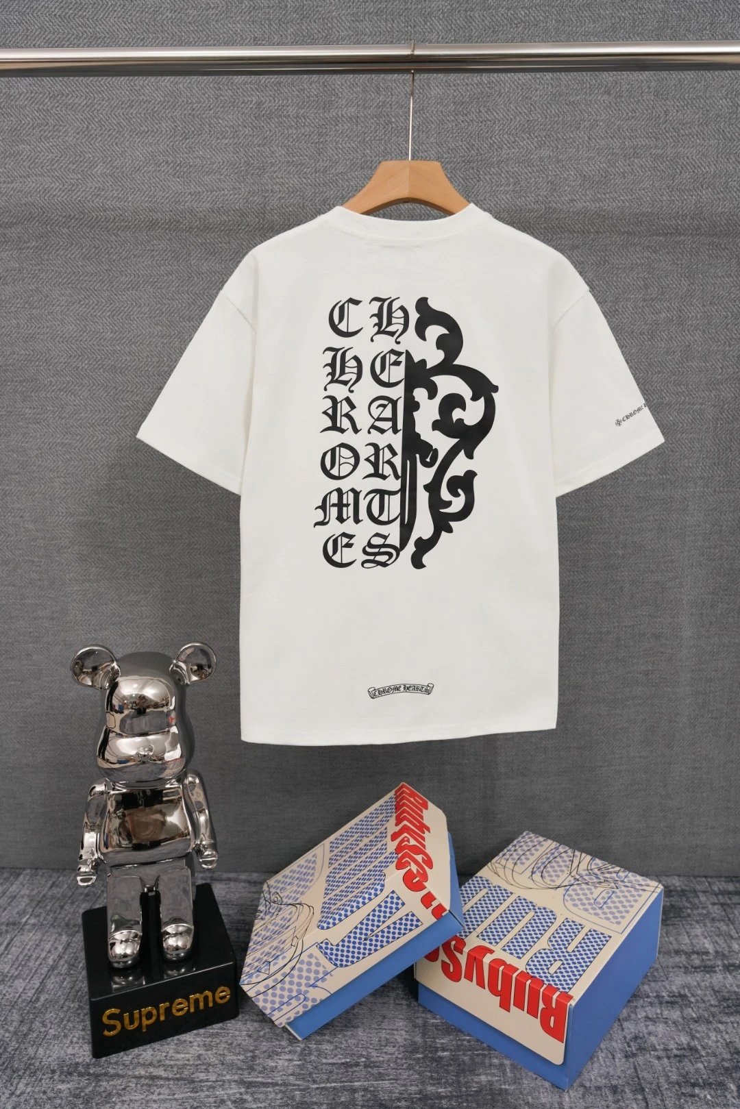 Chrome Hearts x Jesse Jo Stark Fire of Love Graphic T-Shirt White - 15