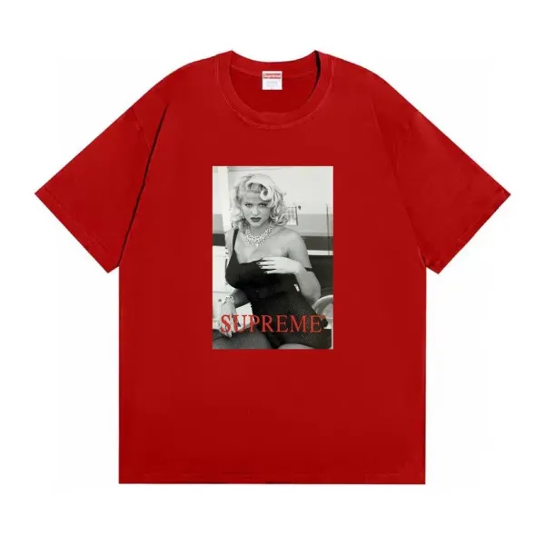 Supreme Marilyn Monroe Print Red T-Shirt - 1