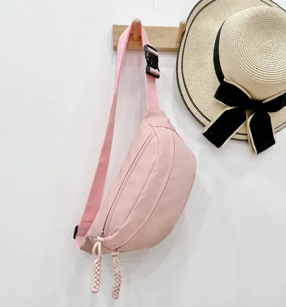 Design Pink Adjustable Strap Belt Bag - 1