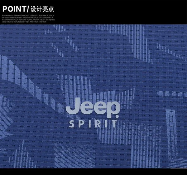 Design Jeep Spirit Geometric Print Navy T-Shirt T-Shirts - 5