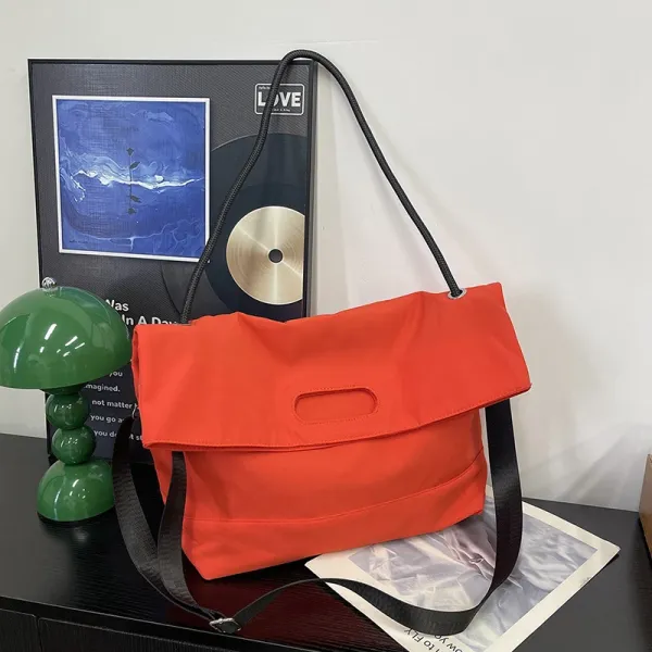 Design Fold-Over Crossbody Bag Orange - 1