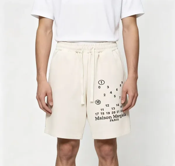 Maison Margiela Numbered Logo Shorts Black - 3