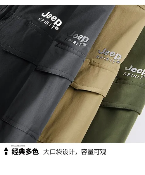 Design Jeep Spirit Short-Sleeve Utility Shirt Army Green Shirt - 19