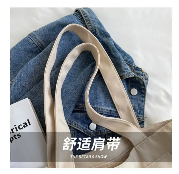 Design Good Luck! Tote Bag Beige Handbag Tote Bag - 7