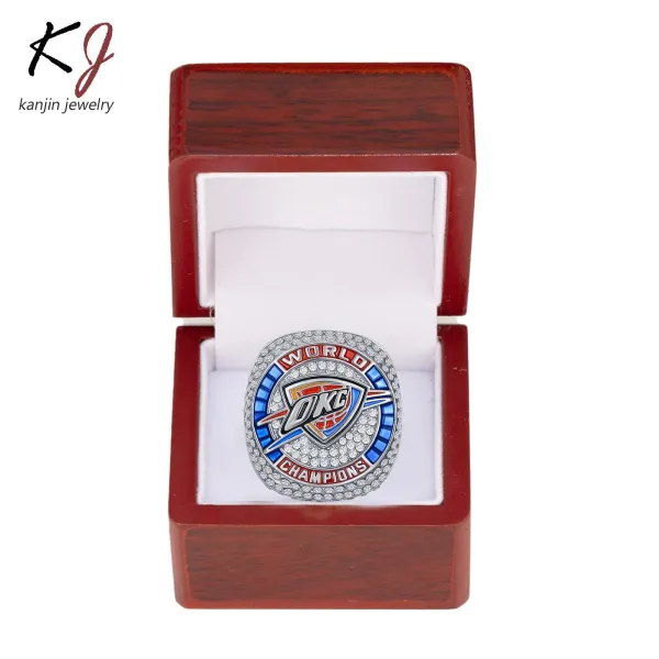 Design Kanjin Jewelry Oklahoma City Thunder World Champions Ring Multicolor Jewelry - 1