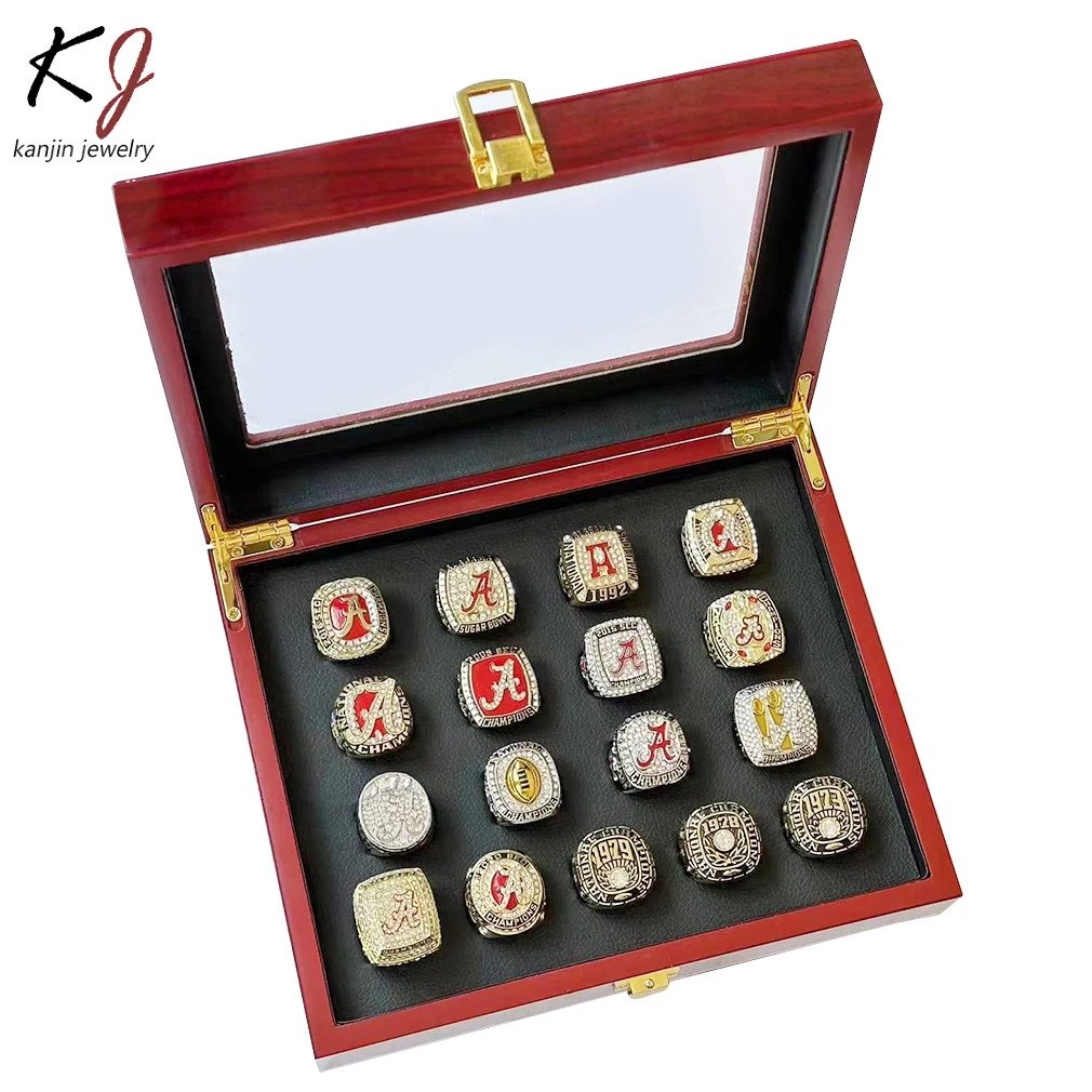 Design Kanjin Jewelry Alabama Crimson Tide Championship Rings Collection Multicolor Rings Jewelry - 4