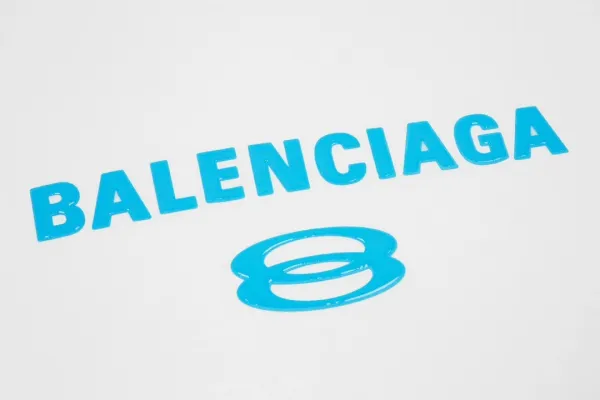 Balenciaga Distorted Logo White T-Shirt - 26