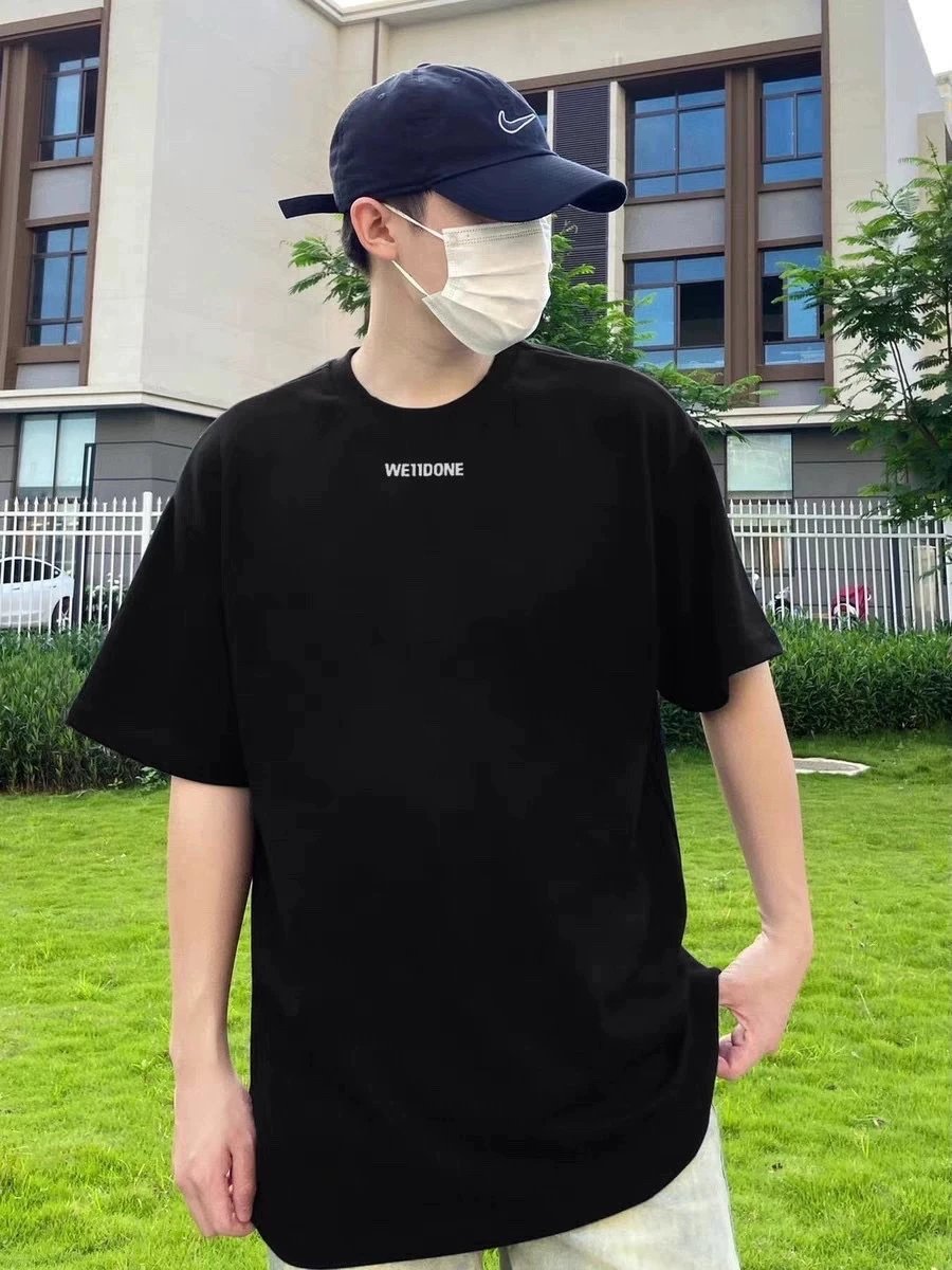 Design Welldone Sporty Striped T-Shirt Black T-Shirts - 24