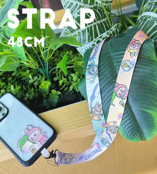 Design Lanyard with Cartoon Print Multicolor Neck Strap Accessories - 4