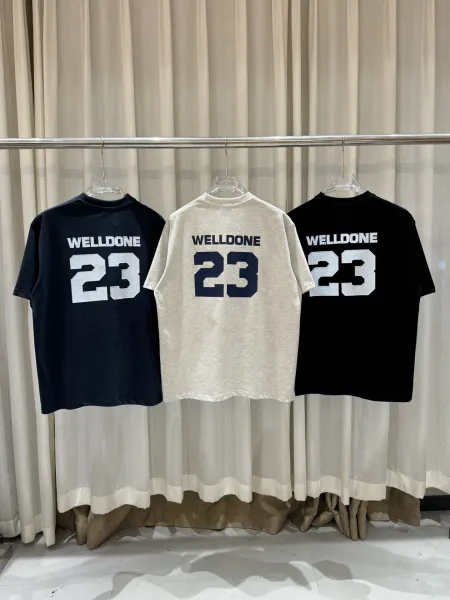 Design WellDone 23 Number Graphic T-Shirt Black T-Shirts - 5