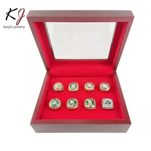 Design Kanjin Jewelry NBA Championship Rings Collection Red Velvet Box Set Jewelry