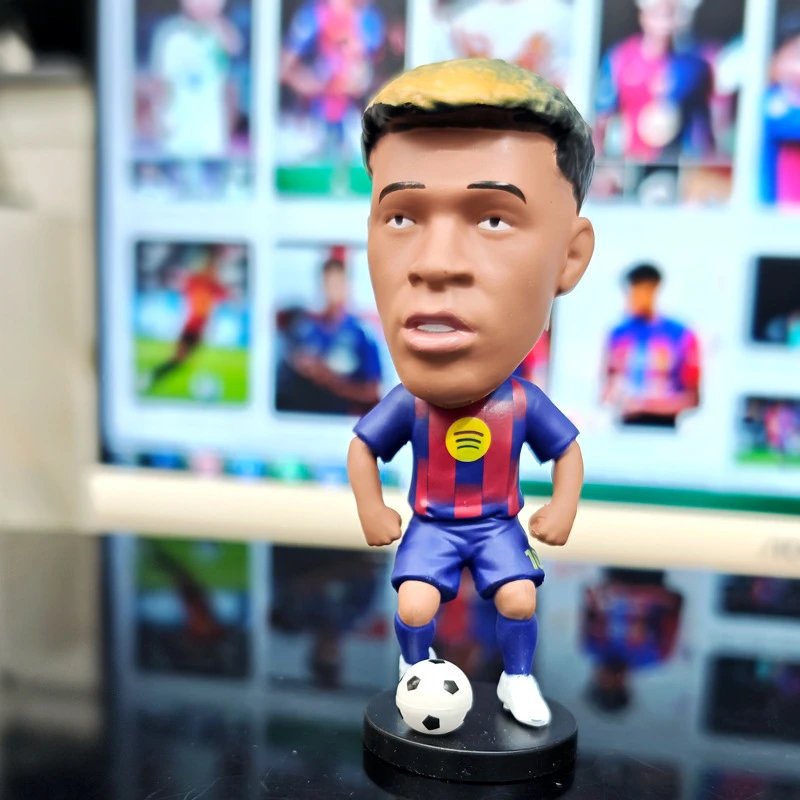 CBF Ronaldinho Bobblehead Figure Yellow / Blue Collectible Accessories - 4