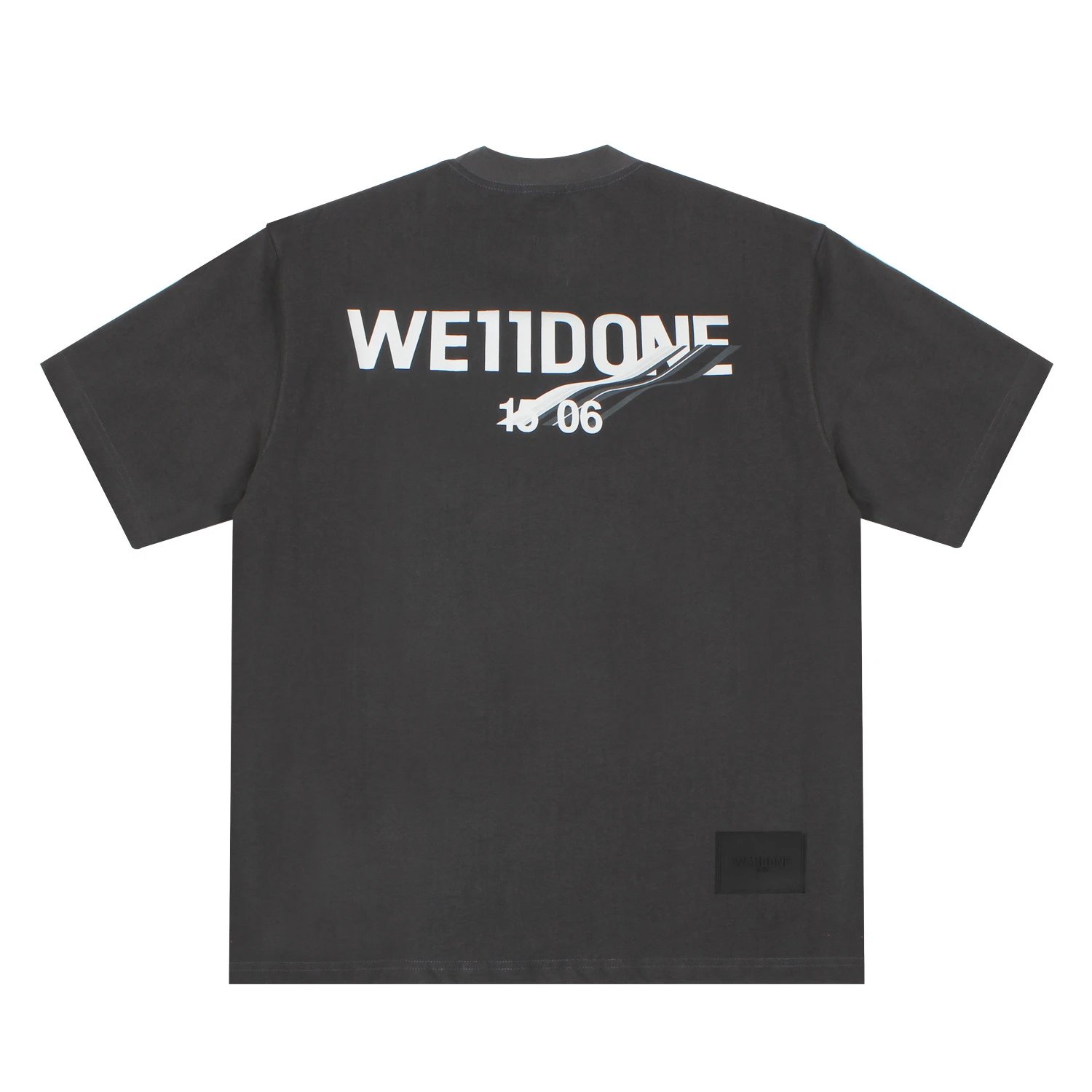 Design Weidone Repeat Logo Graphic T-Shirt Charcoal Gray T-Shirt T-Shirts - 11