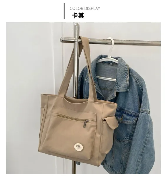 Design Good Luck! Tote Bag Beige Handbag Tote Bag - 31