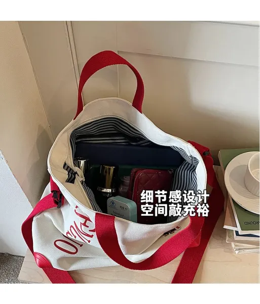 Design ZHENGSHUO Canvas Tote Bag Olive Green with Lion Dance Charm Tote Bag - 10