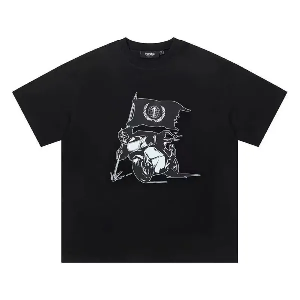 Trapstar Tra Star Blue Print White T-Shirt - 37