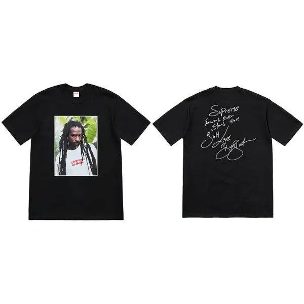 Supreme KAWS Collaboration Photo Print Black T-Shirt - 1