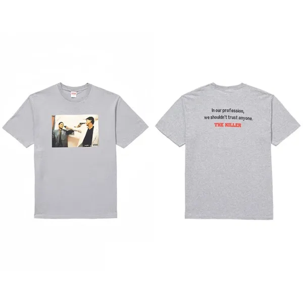 Design 'The Killer' Graphic T-Shirt Gray - 1