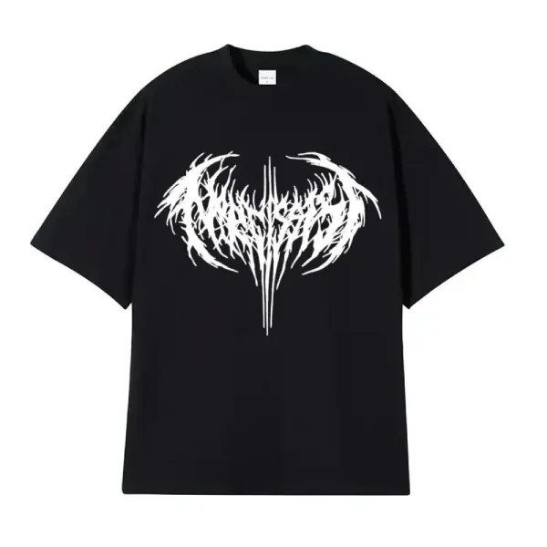 Design Blackened Logo Graphic Gray T-Shirt - 3