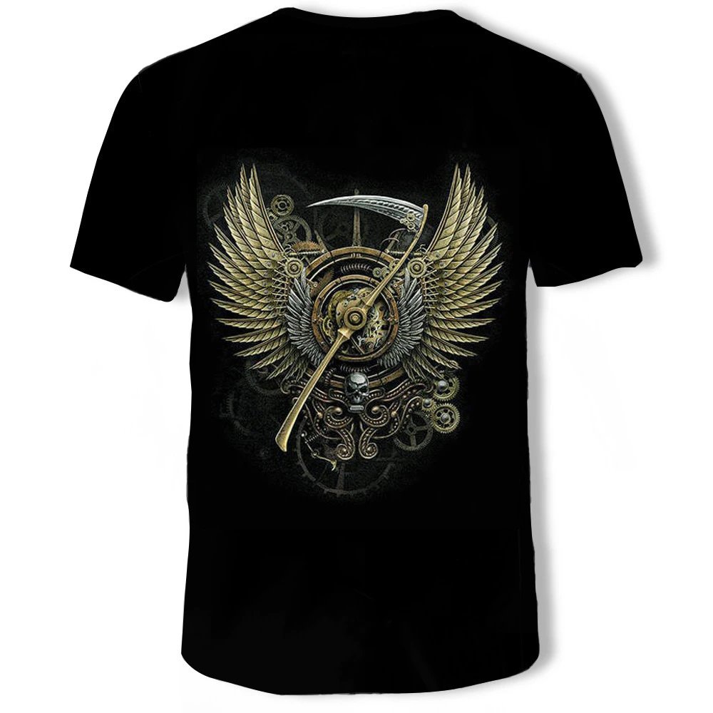 Design Grim Reaper Rocker Black T-Shirt - 12