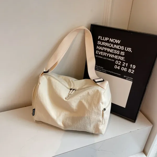 Design FLUP Coffee Duffle Bag Beige Travel Bag Duffle Bag - 1