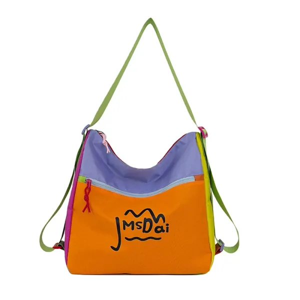 Design JMsDai Colorblock Hobo Bag Multicolor Shoulder Bag Shoulder Bags - 1