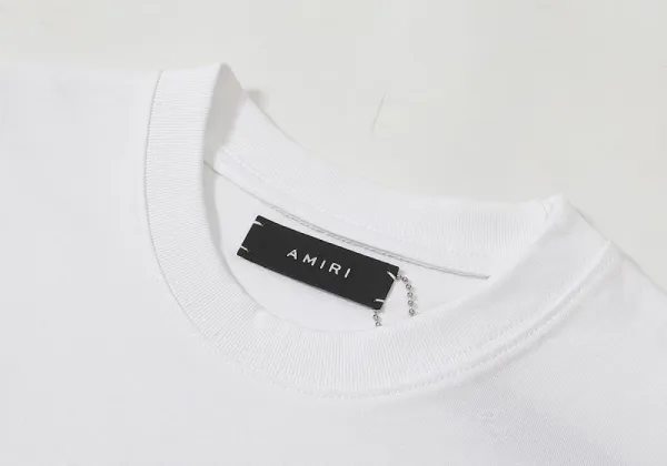Amiri Floral Logo Black T-Shirt - 48
