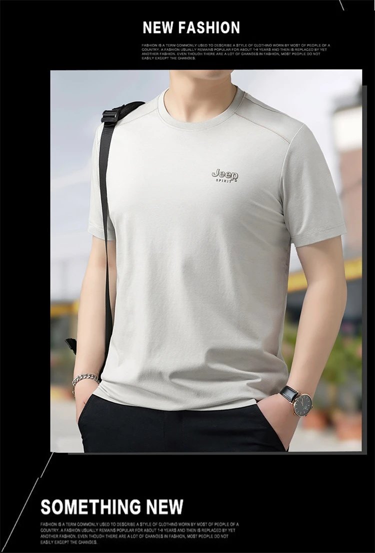 Design Jeep Spirit Classic Black Logo T-Shirt T-Shirts - 20