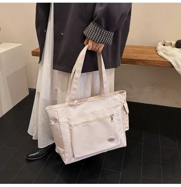 Design Good Luck! Tote Bag Beige Handbag Tote Bag - 28