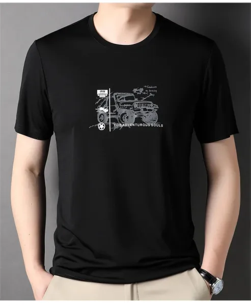 Design Jeep Spirit Graphic Print White T-Shirt T-Shirts - 20