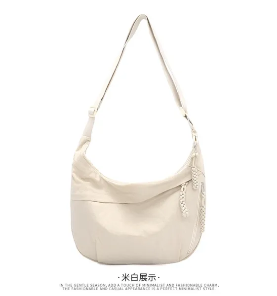 Design Hobo Bag Blue Minimalist Shoulder Bag - 39