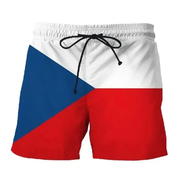 Design American Flag Print Swim Shorts Swimwear - 8