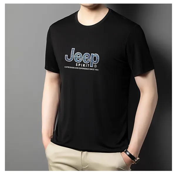 Design Jeep Spirit Graphic Print White T-Shirt T-Shirts - 28