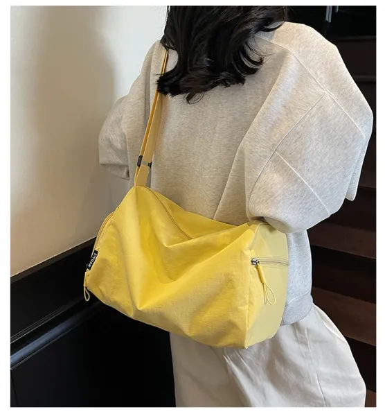 Design ZiYuan Duffle Bag Yellow Travel Bag Duffle Bag - 4