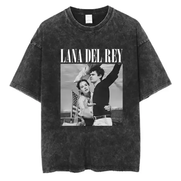 Design Lana Del Rey Vintage Wash T-Shirt T-Shirts - 1