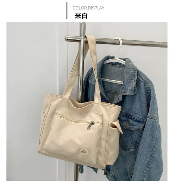 Design Good Luck! Tote Bag Beige Handbag Tote Bag - 30