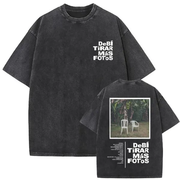 Design DeBí TiRAR Más FOTOS Oversized Washed Black T-Shirt T-Shirts - 1