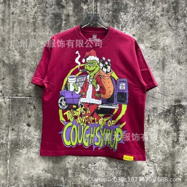 Design That's A Awful Lot Cough Syrup Graphic T-Shirt Black - 11
