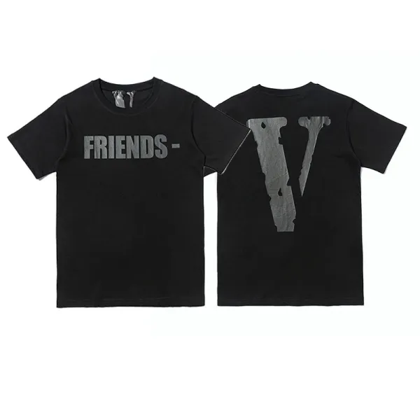 Off-White Friends V Logo Black T-Shirt - 1