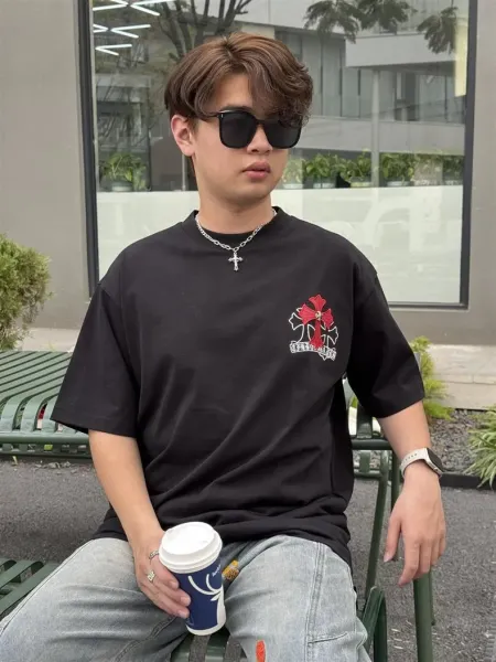 Chrome Hearts Cross Logo White T-Shirt - 4