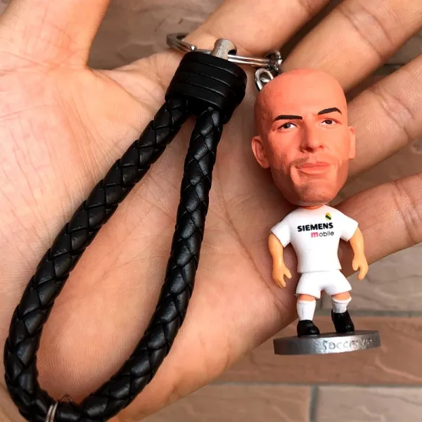Real Madrid x Siemens Mobile Zinedine Zidane Bobblehead Keychain Accessories - 1