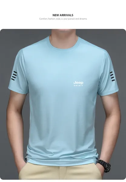 Design Jeep Spirit Light Green Performance T-Shirt T-Shirts - 13